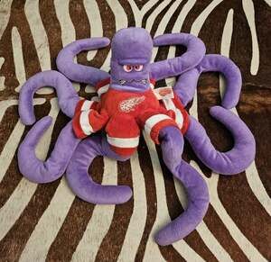 Detroit Red Wings Rally Al Purple Octopus Mascot NHL Hockey Plush 08 Stanley Cup